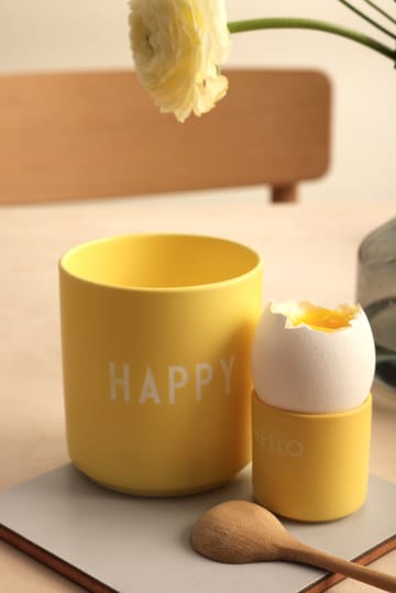 Design Letters favoritkop 25 cl - Happy/Yellow - Design Letters