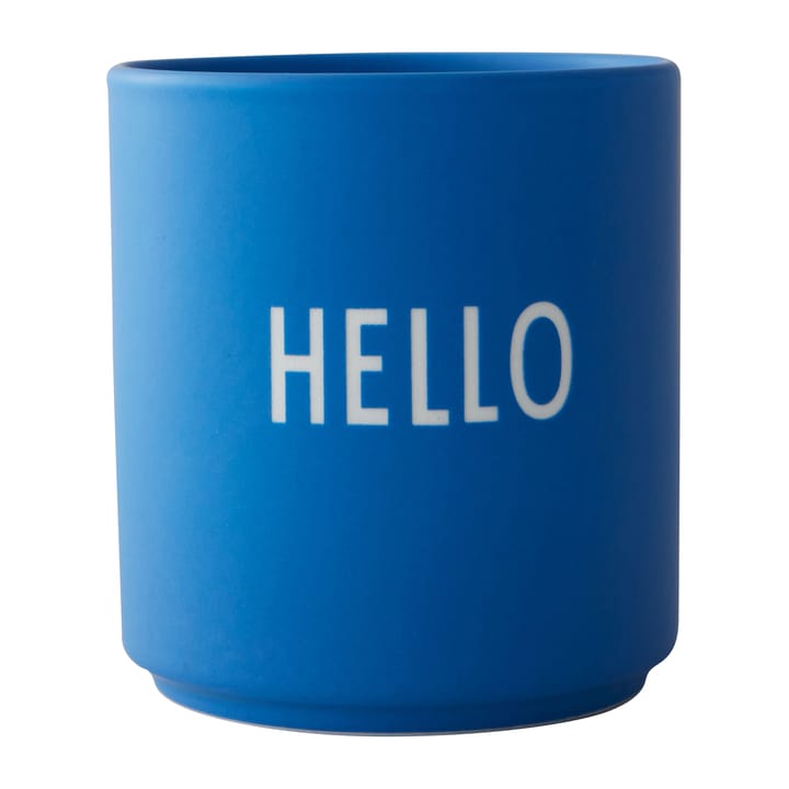 Design Letters favoritkop 25 cl, Hello-cobalt blue Design Letters