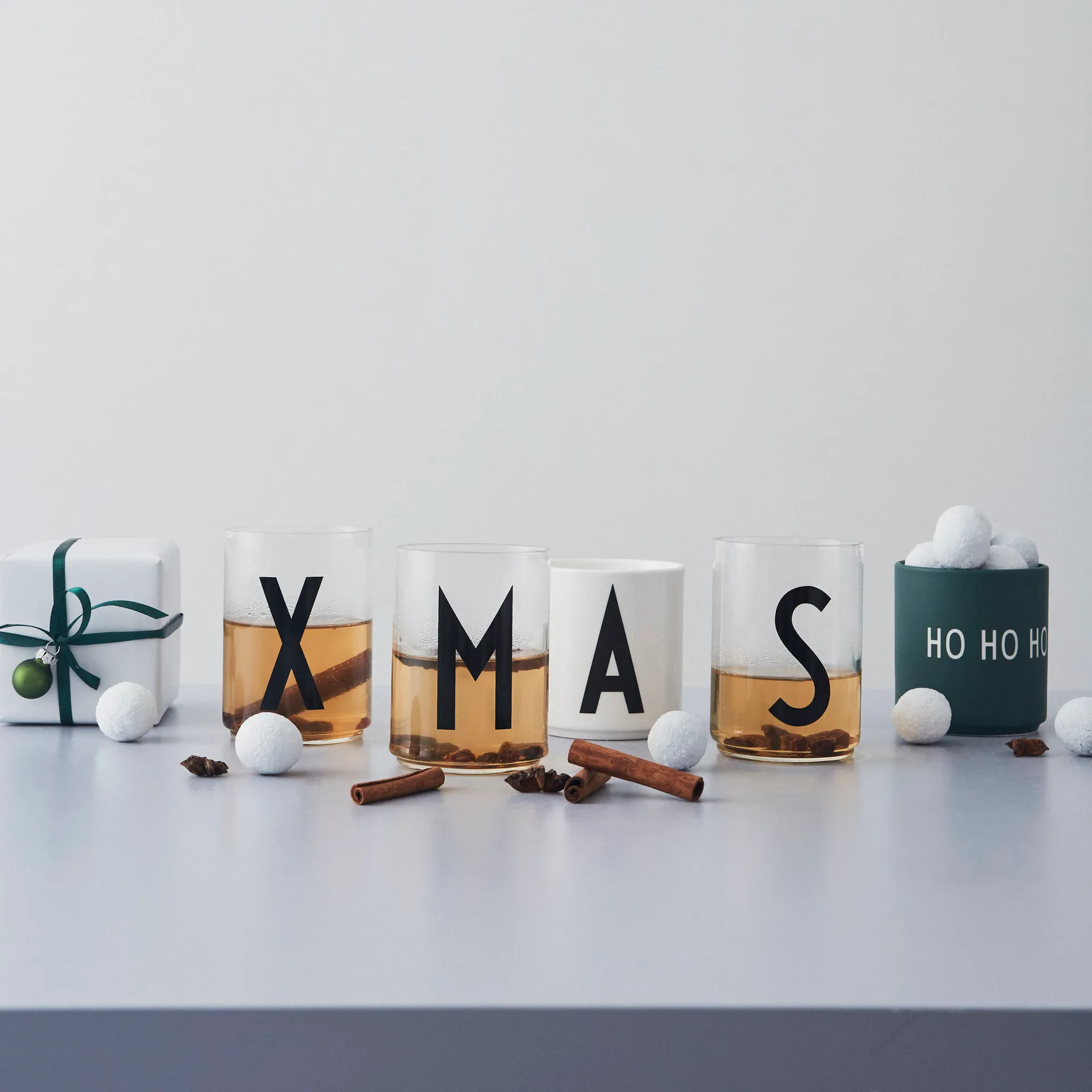 Design Letters favoritkop 25 cl, Ho ho ho-dark green Design Letters