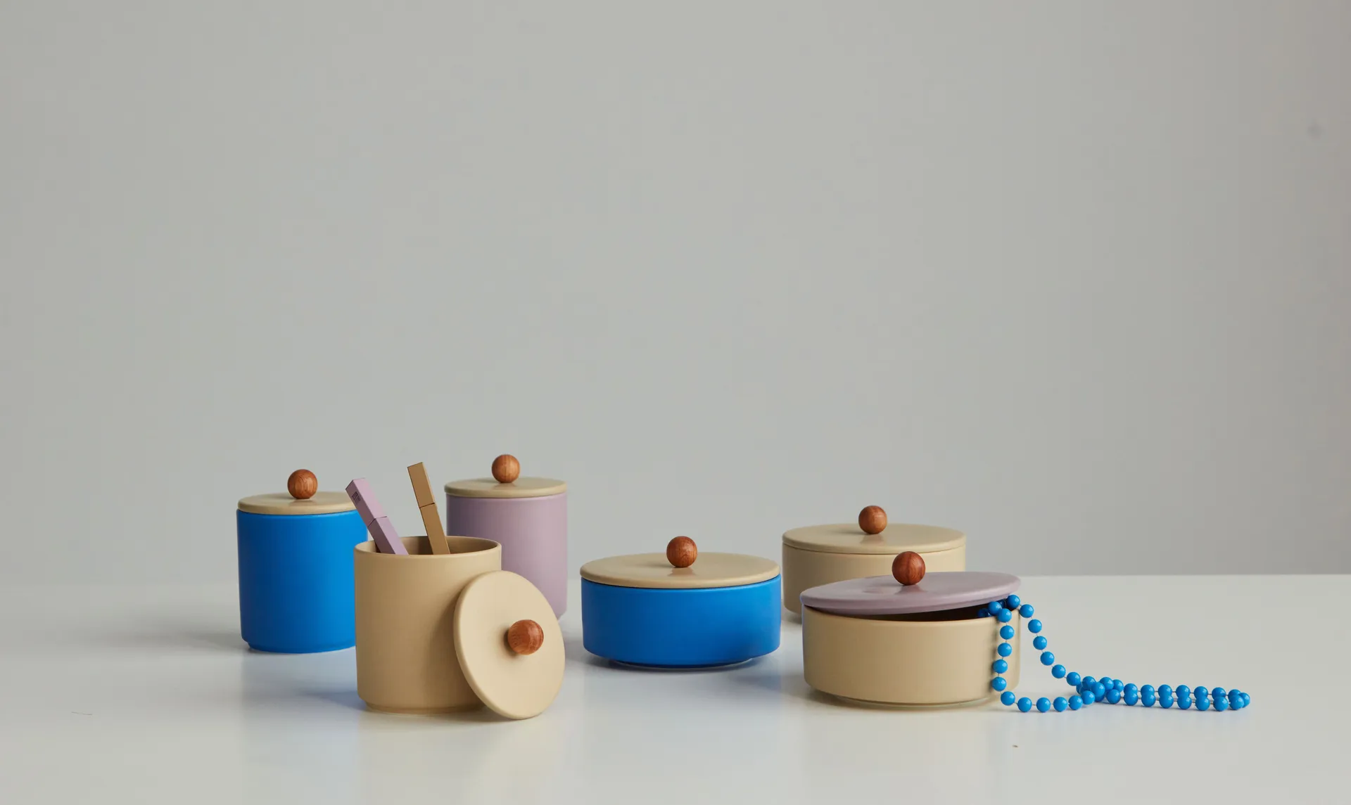 Design Letters opbevaringsskål 25 cl, Beige/Lavender Design Letters