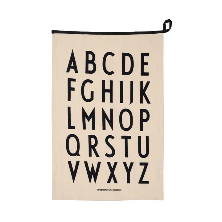 Design Letters Premium classic viskestykke 50x70cm - ABC-sort - Design Letters