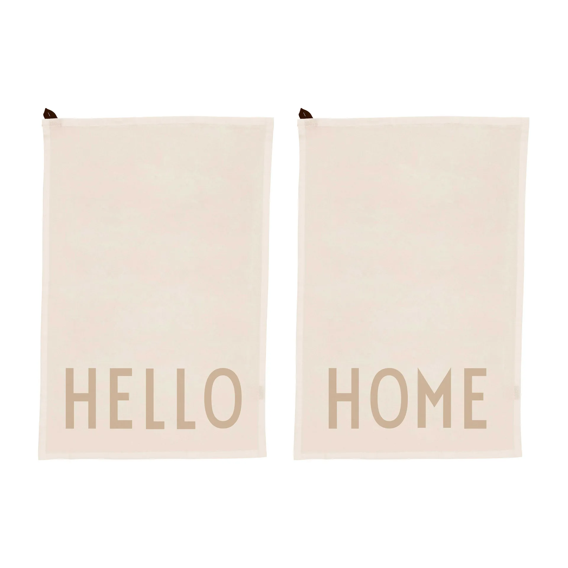 Design Letters viskestykke favorit 2 dele, Hello/Home/Offwhite Design Letters