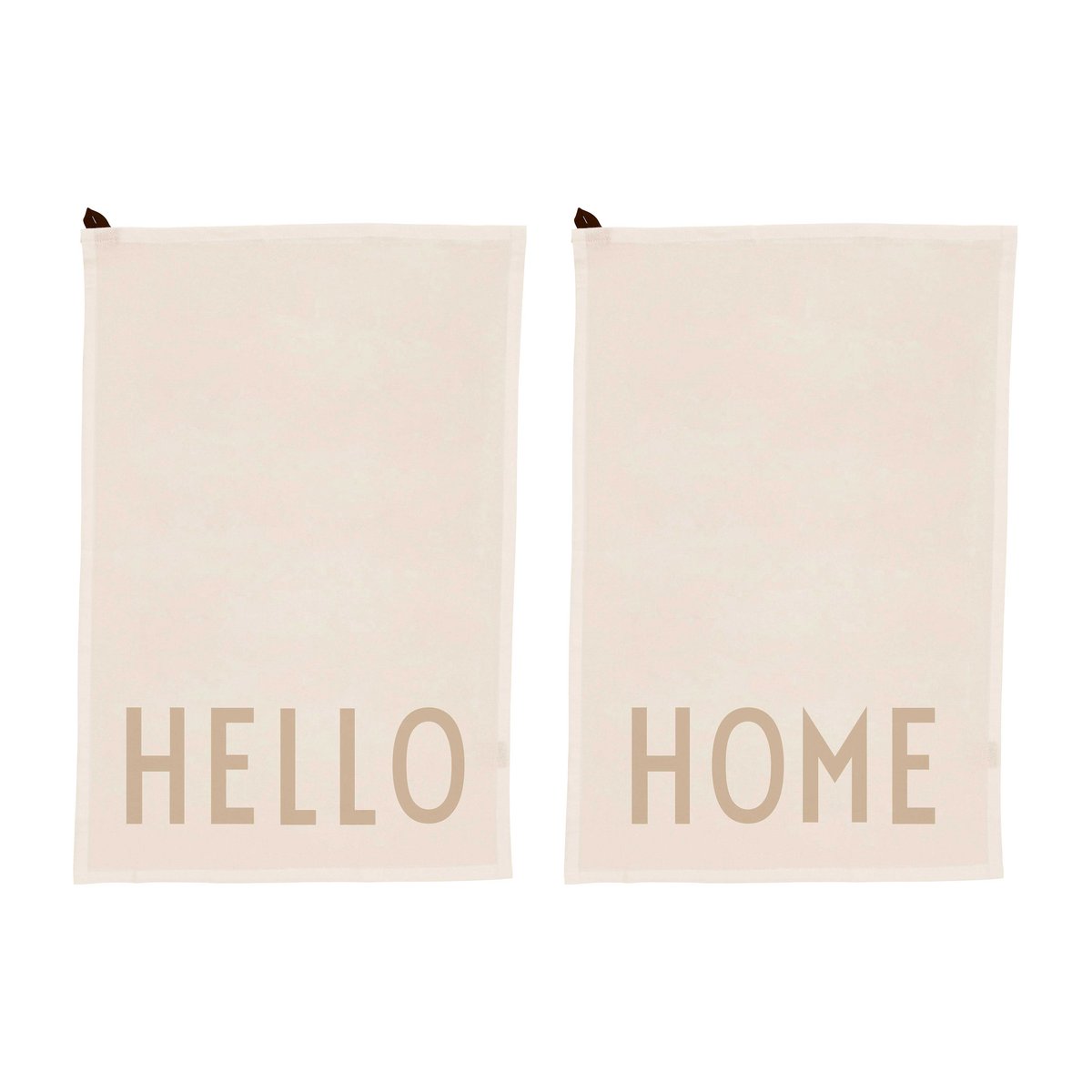 Design Letters Design Letters viskestykke favorit 2 dele Hello/Home/Offwhite