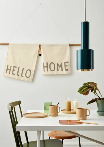 Design Letters viskestykke favorit 2 dele - Hello/Home/Offwhite - Design Letters