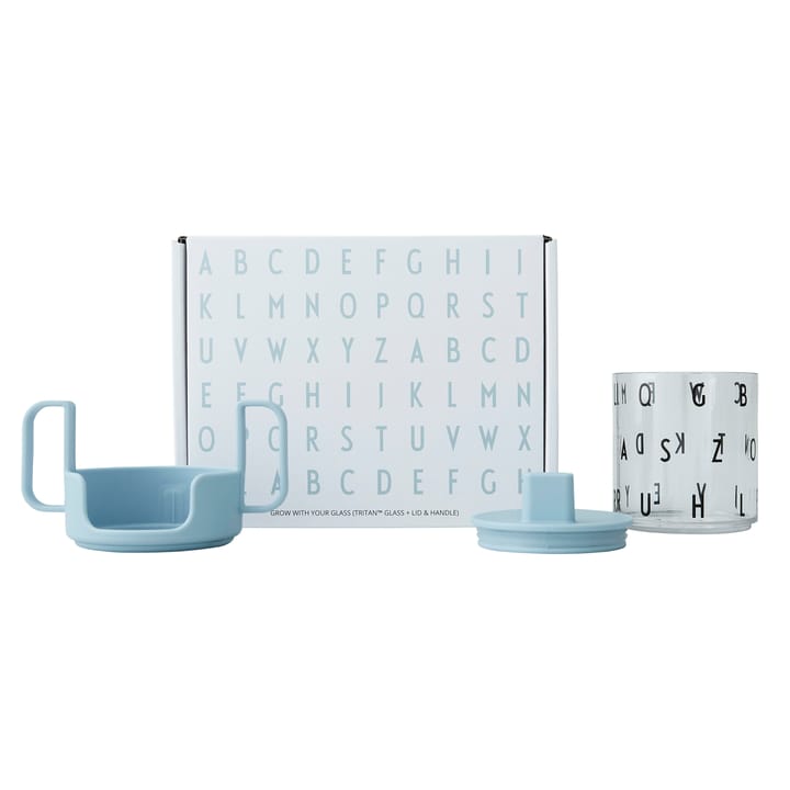 Grow with your cup kop, Lyseblå Design Letters