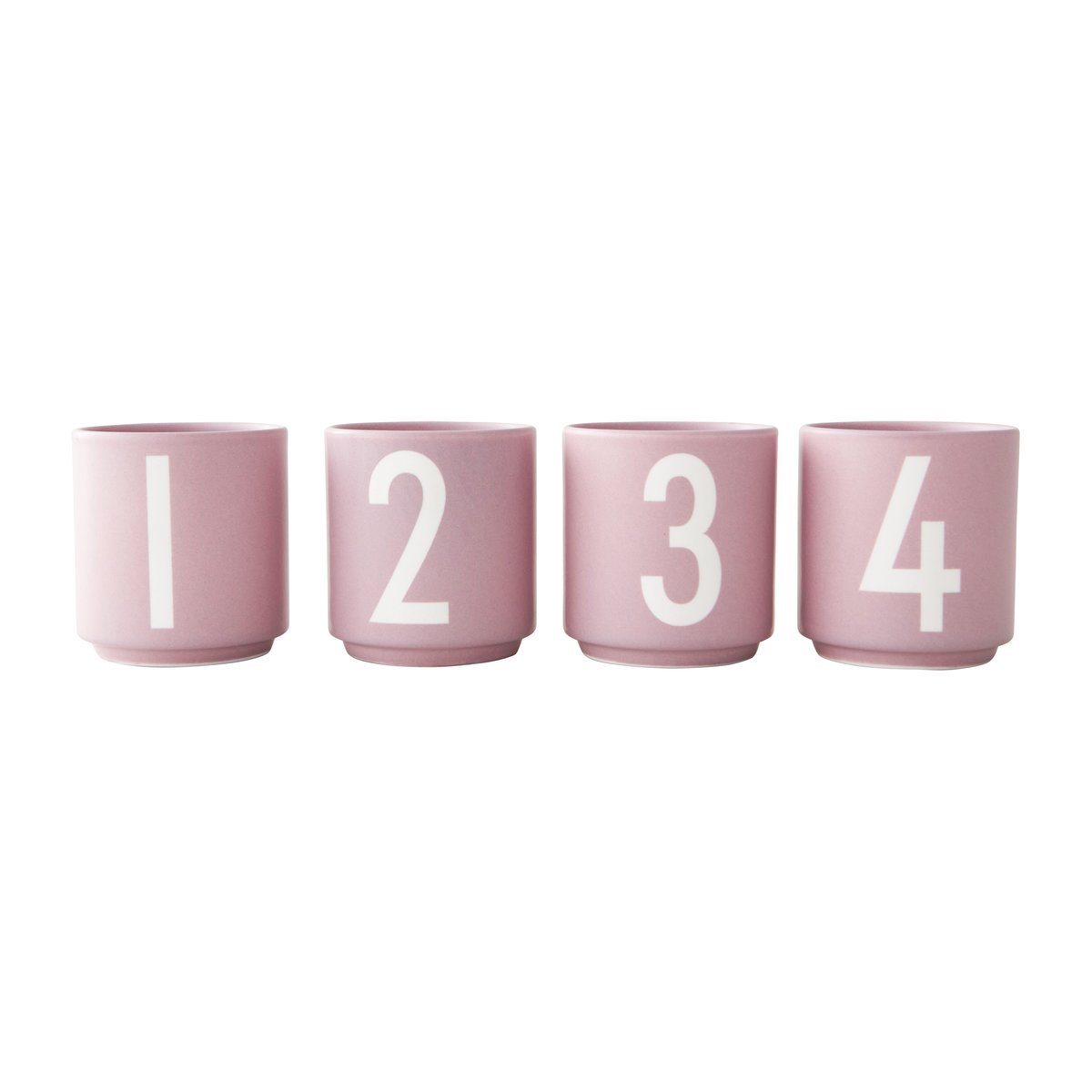Design Letters Mini Cups kopper 4-pak Lavender