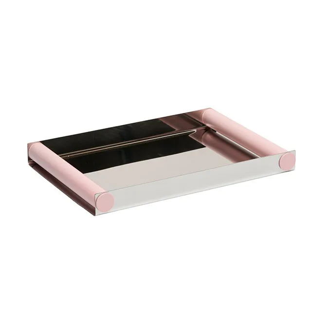 Ray tray disco bakke 20,5x30 cm, Creole pink-rustfrit stål Design Letters