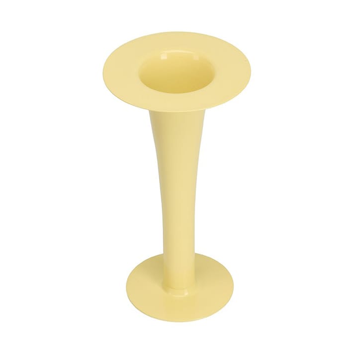 Trumpet 2-i-1 vase og lysestage 24 cm, Yellow Design Letters