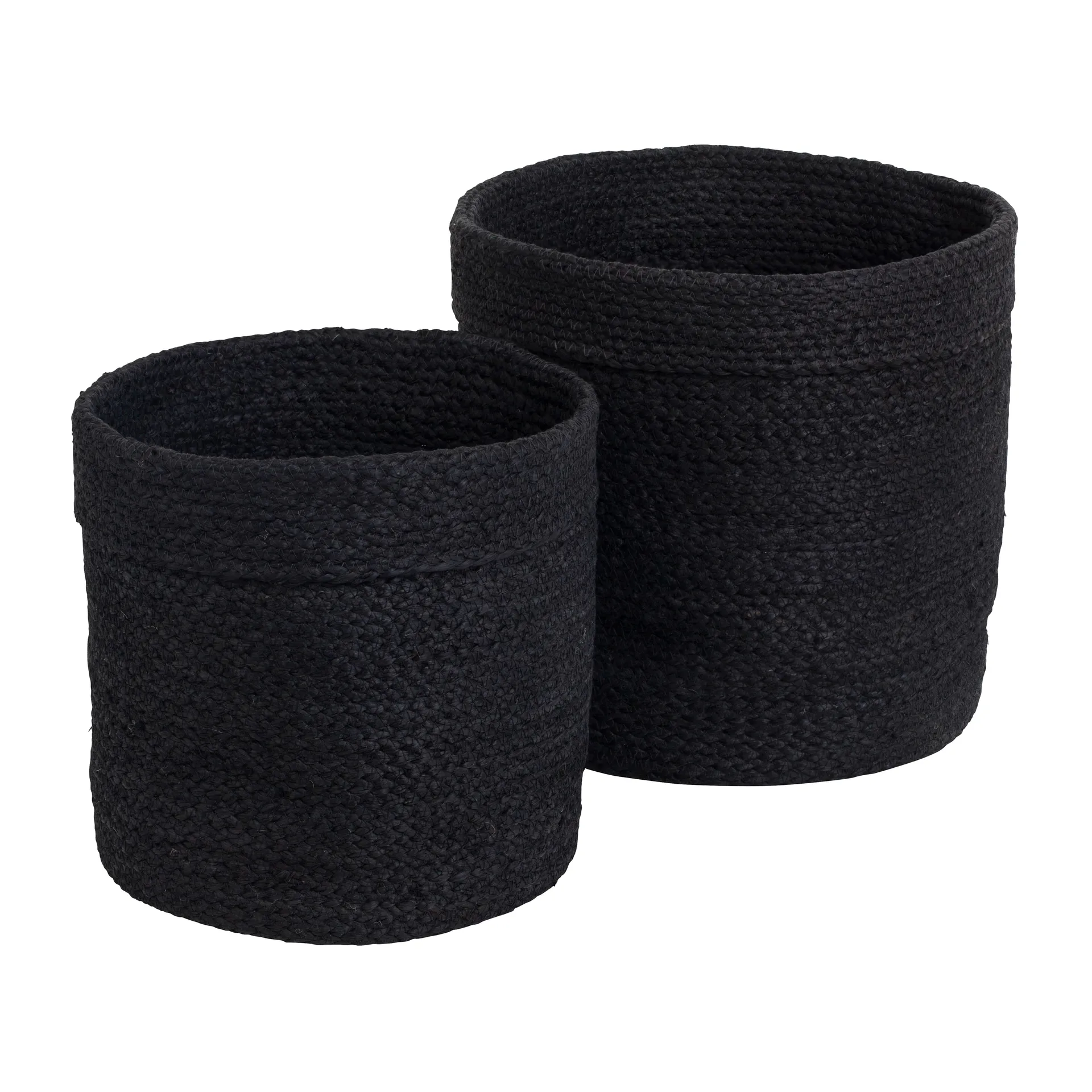 Elin opbevaringskurv 2-pak, Sort Dixie