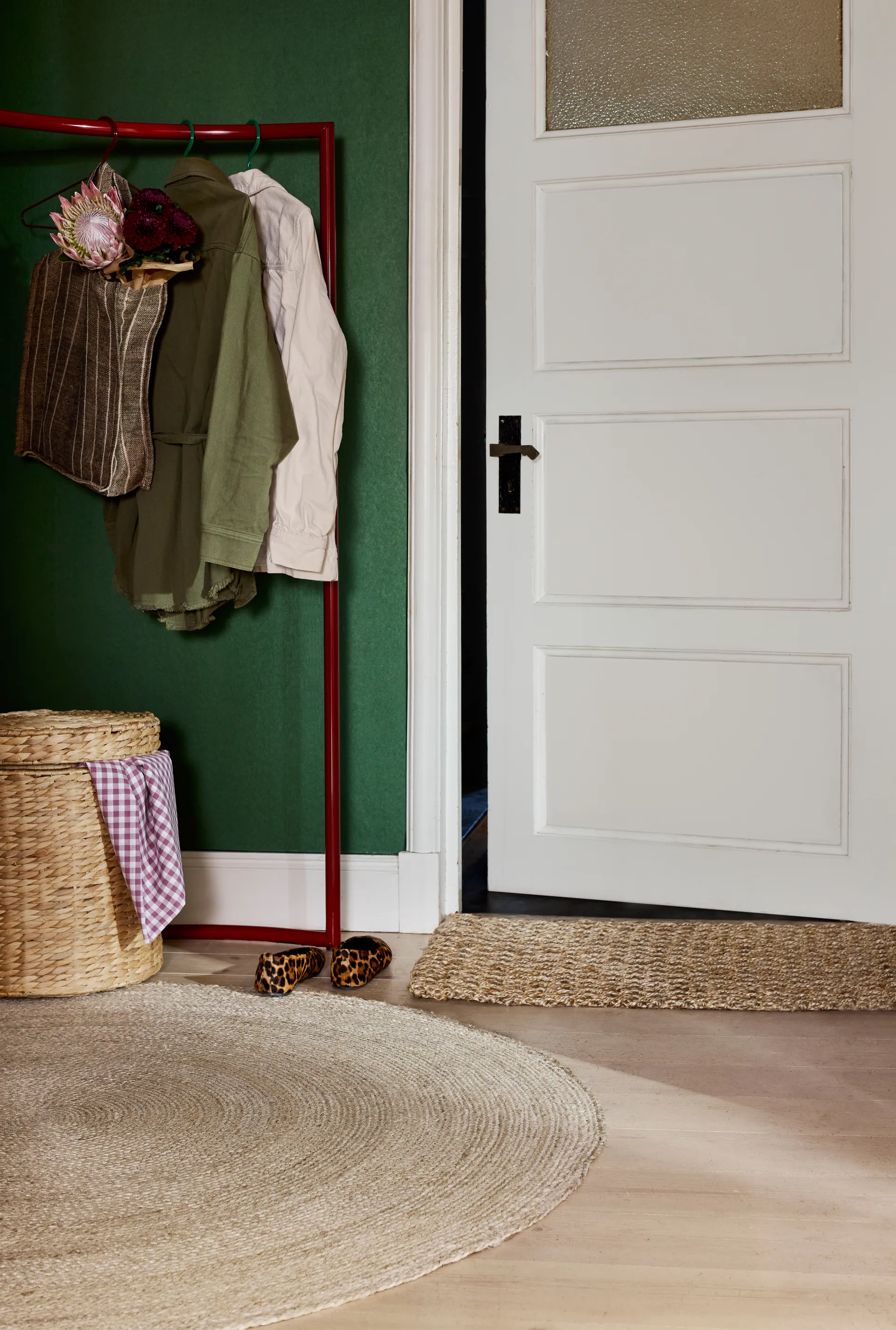 Elin tæppe natural grey, Ø150 cm Dixie