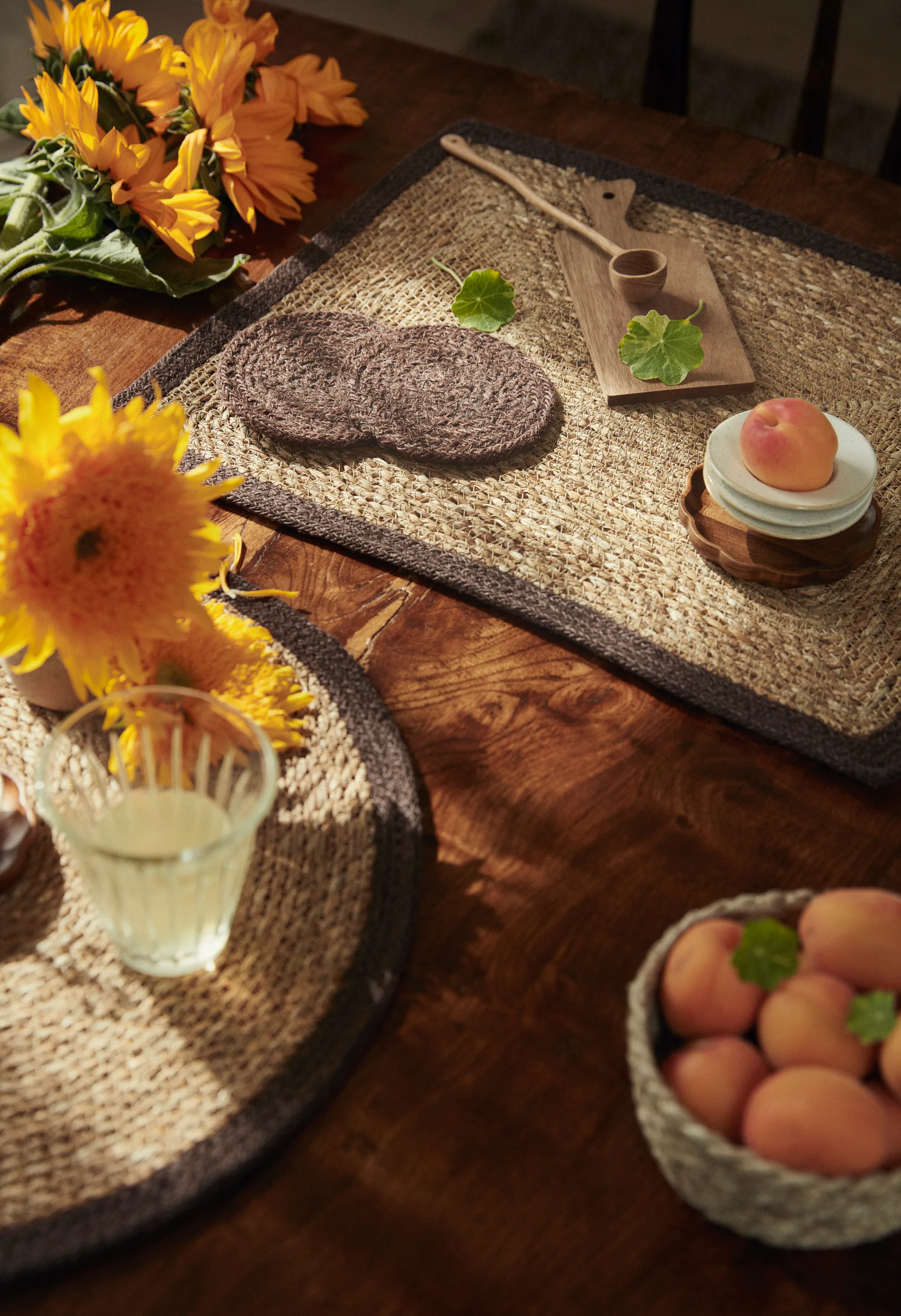 Ella glasbrikker Ø10,5 cm 6-pak, Pure brown Dixie