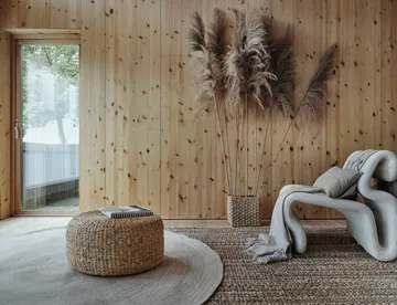 Ella jutetæppe Ø150 cm - Hvid/Natur - Dixie