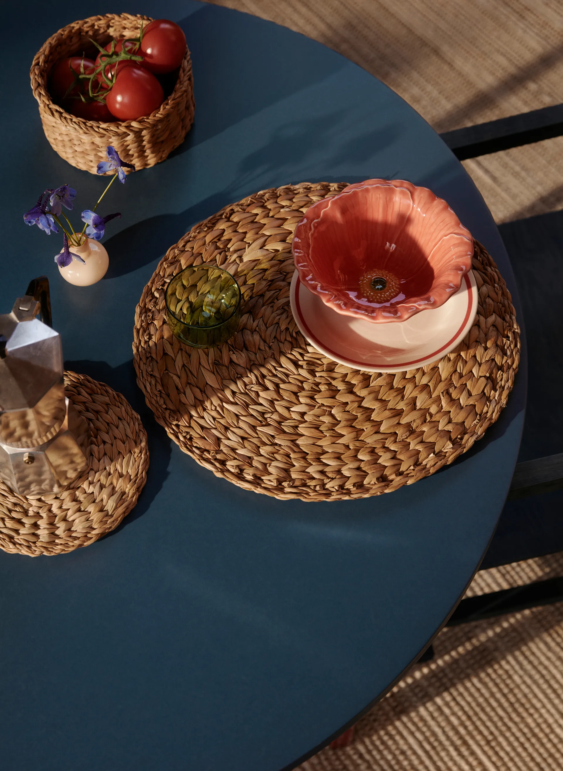 Esther dækkeserviet Ø38 cm, Natural Dixie