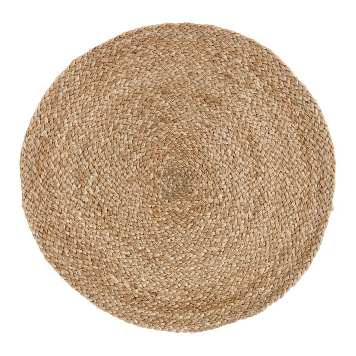 Jute Braided dækkeserviet Ø38 cm, Natur Dixie