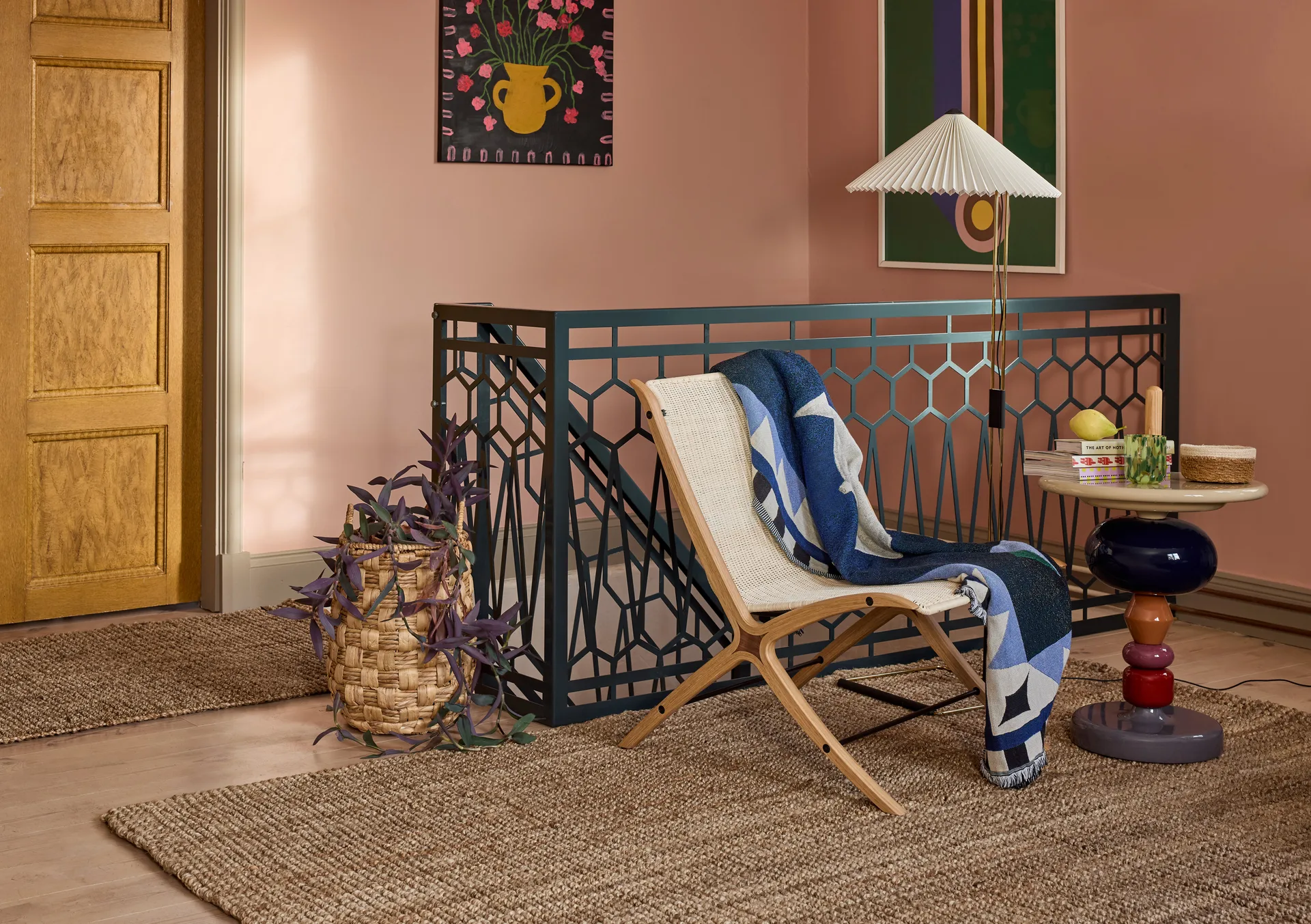 Lily høj opbevaringskurv 2 dele, Natural Dixie