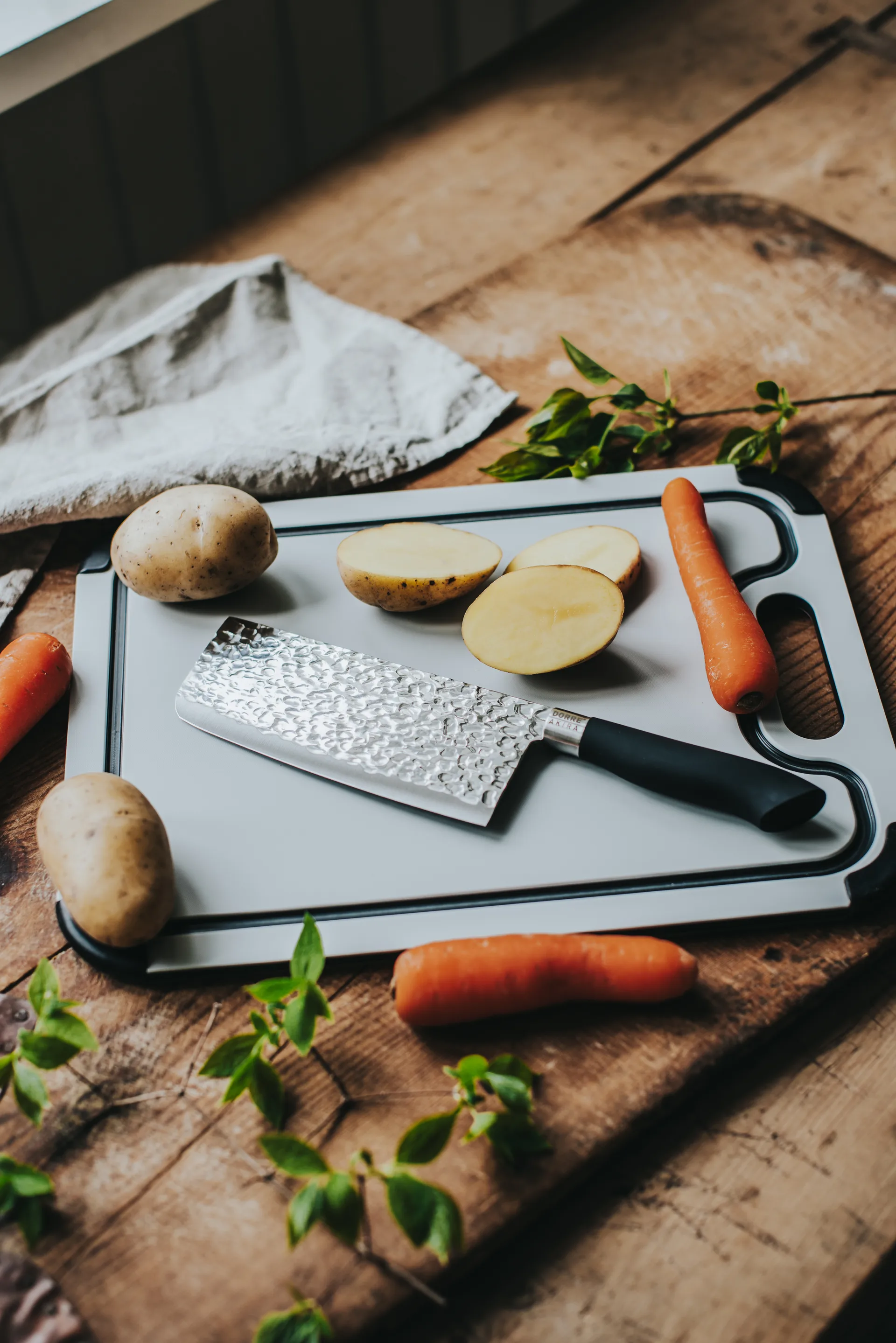 Akira kinesisk kokkekniv 30 cm, Sort Dorre