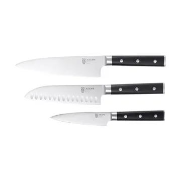 Asama knivsæt - Rustfrit stål, 3 dele - Dorre