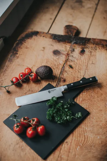 Asama Nakiri grøntsagshakker - Rustfrit stål, sort, 31 cm - Dorre
