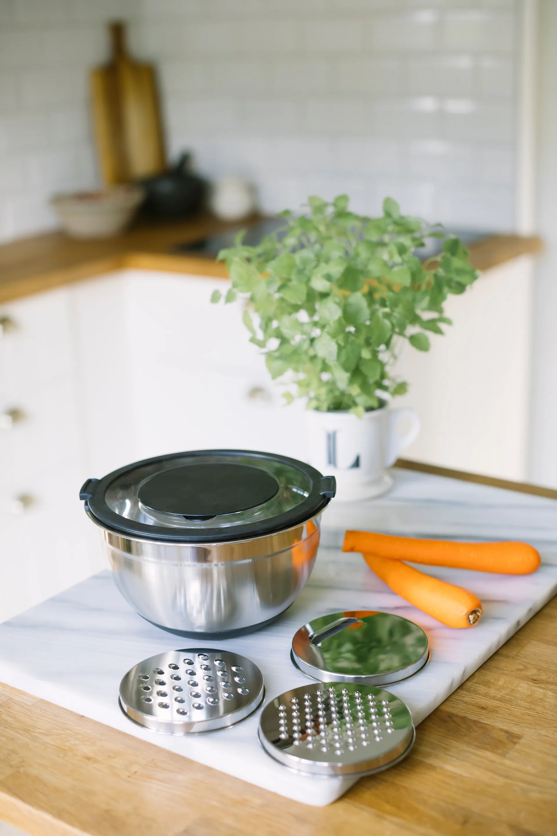 Betje skåle med rivejern 5 dele, Rustfrit stål Dorre