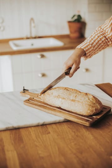 Billy brødkniv og skærebræt 2 dele - Akacia-rustfrit stål - Dorre