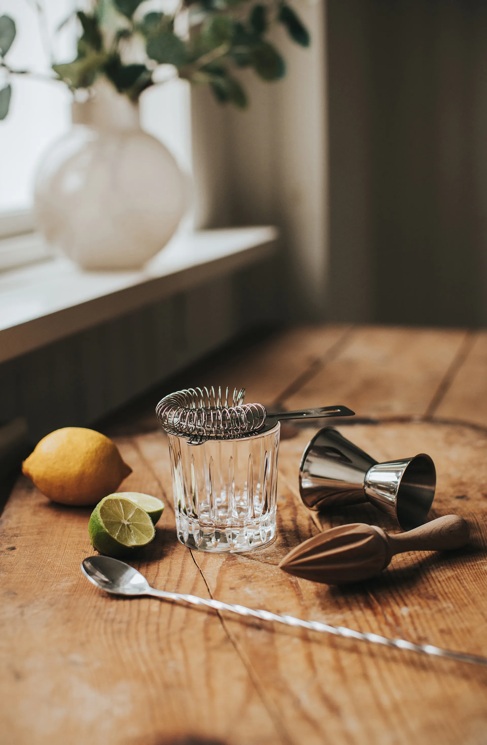 Bobbee bar-tilbehør, Rustfrit stål, træ, 4 dele Dorre