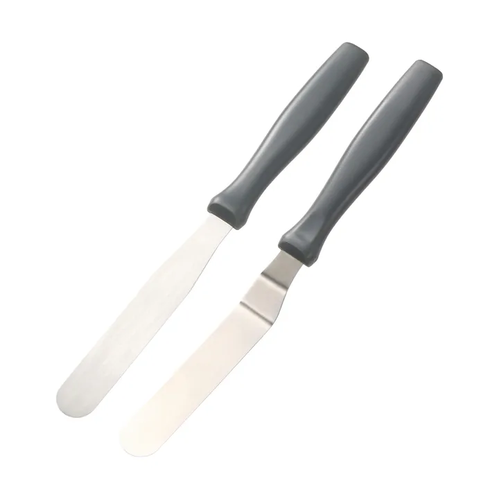 Cookie paletkniv - Rustfrit stål, sort, 2 dele - Dorre