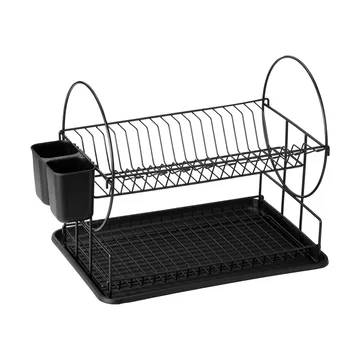 Disa opvaskestativ - 2 plan, sort - Dorre