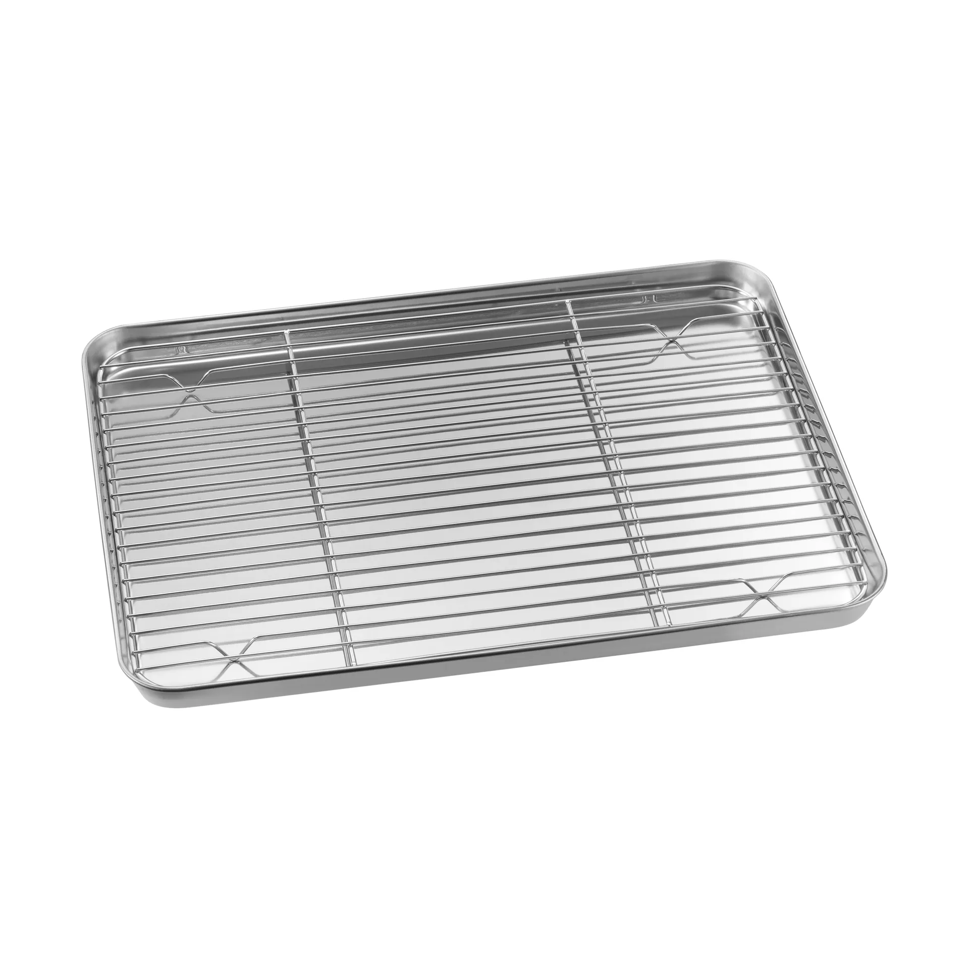 Gili gastroblech, Rustfrit stål, med rist, 40,5x28 cm cm Dorre