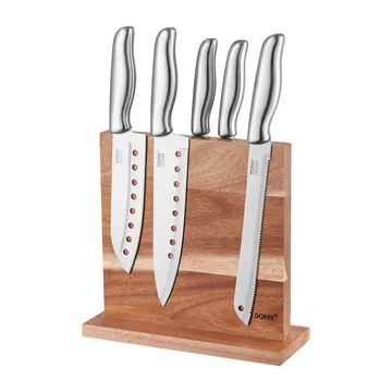 Kaya knivholder 22x22 cm - Acacia - Dorre
