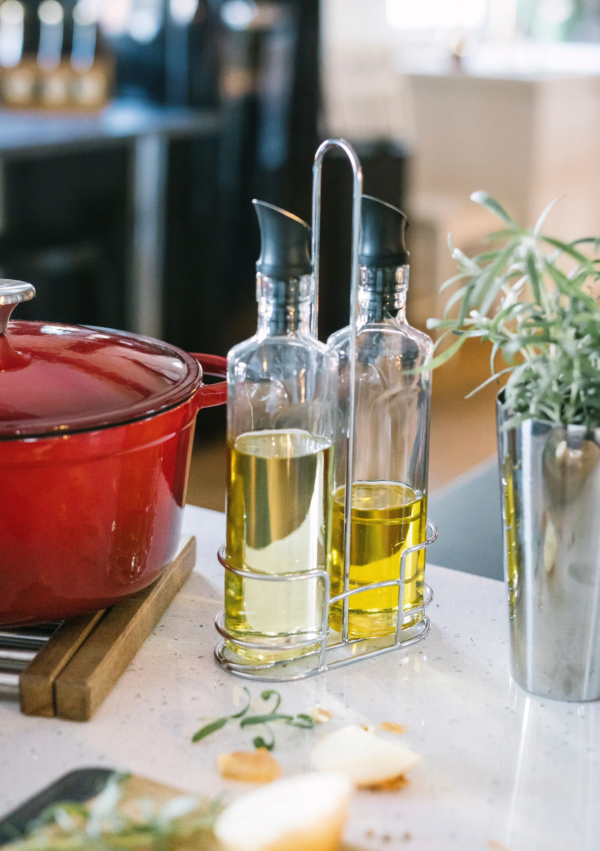 Olive olie vineddikesæt 35 cl, Glas Dorre