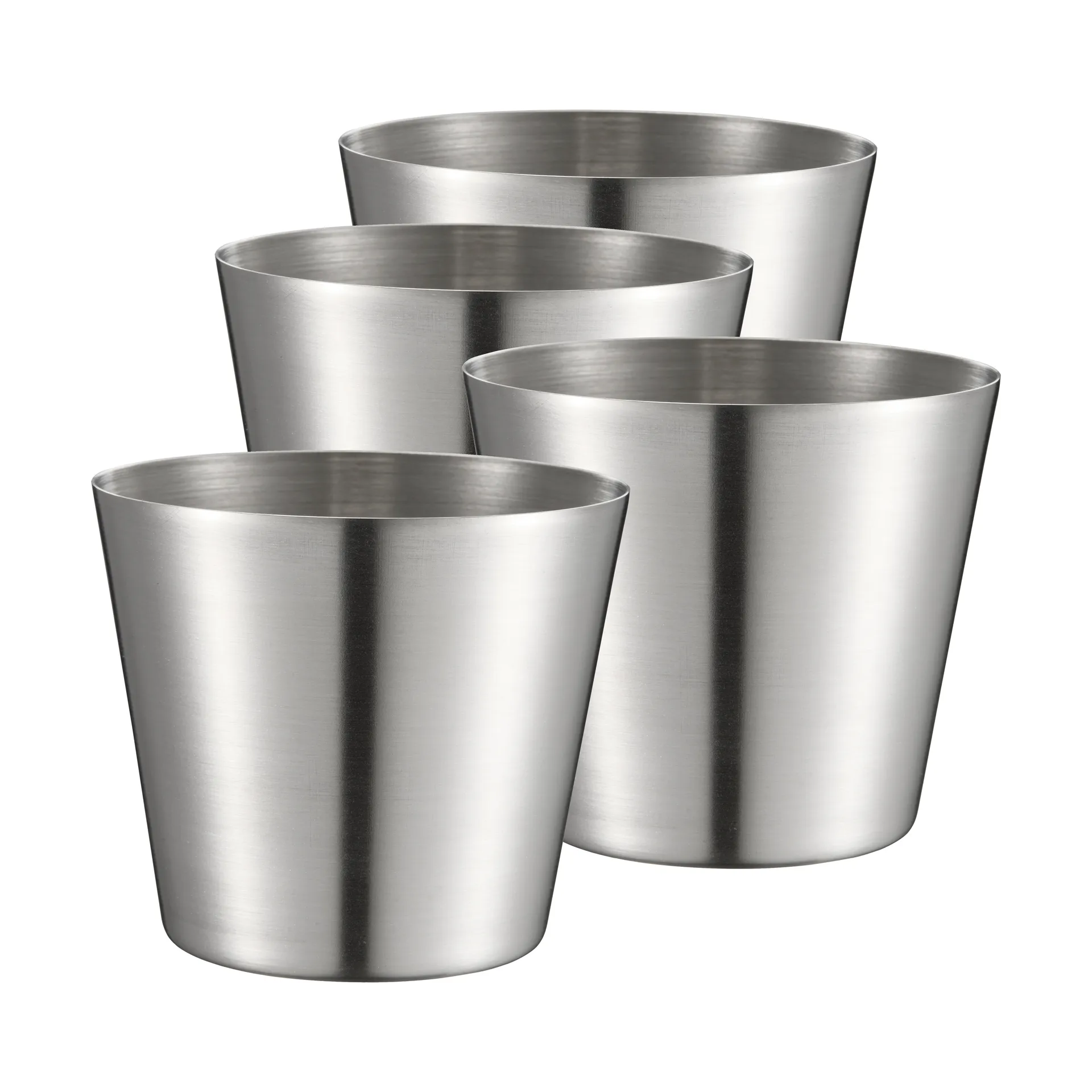 Dorre Peg pommes-/serveringskop Rustfrit stål, 4-pak, Ø9,5 cm