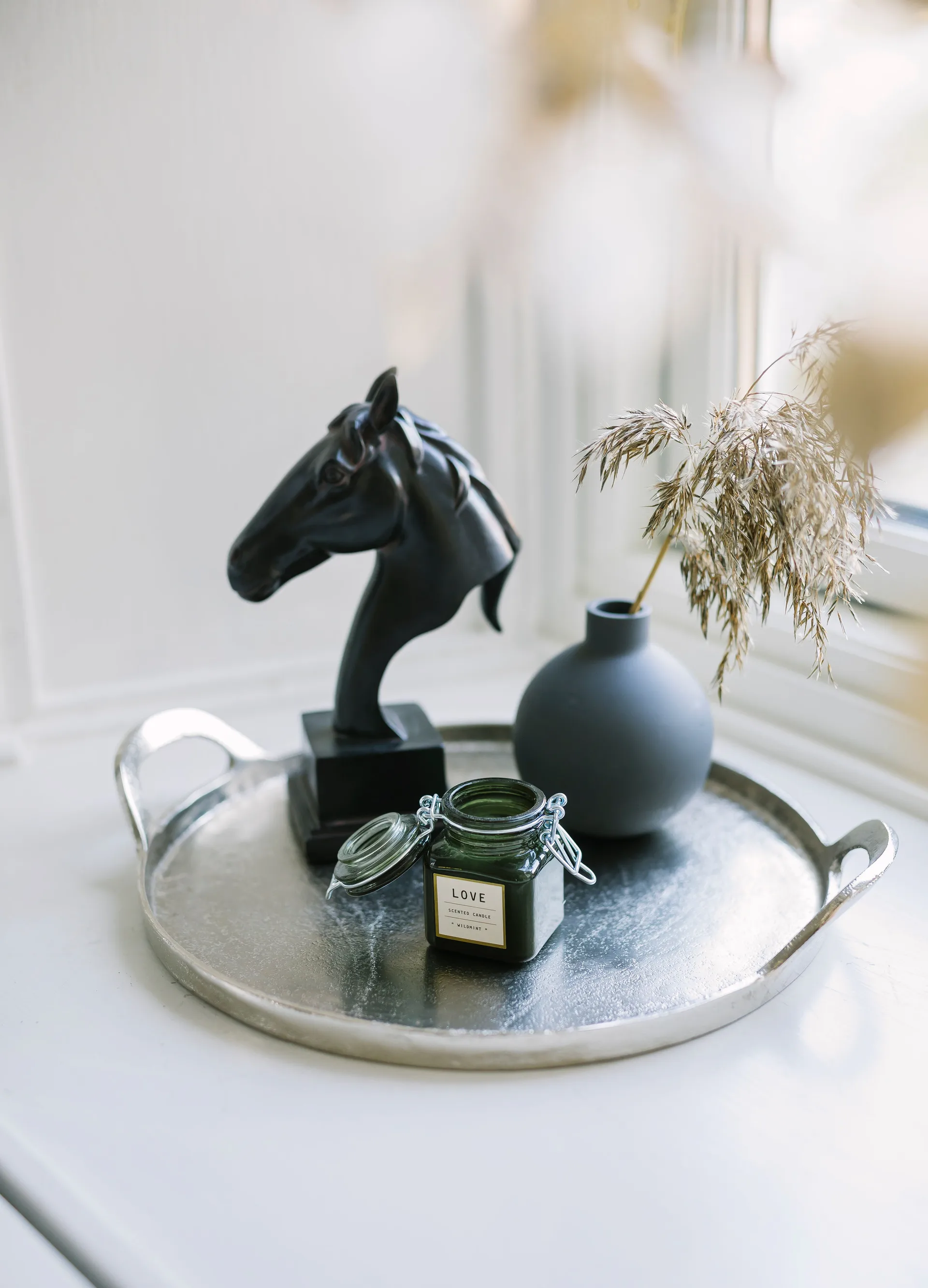 Saba serveringsbakke Ø34 cm, Aluminium Dorre