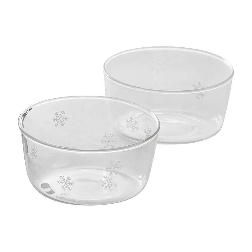 Snefnug skål Ø10 cm 2-pak, Glas Dorre