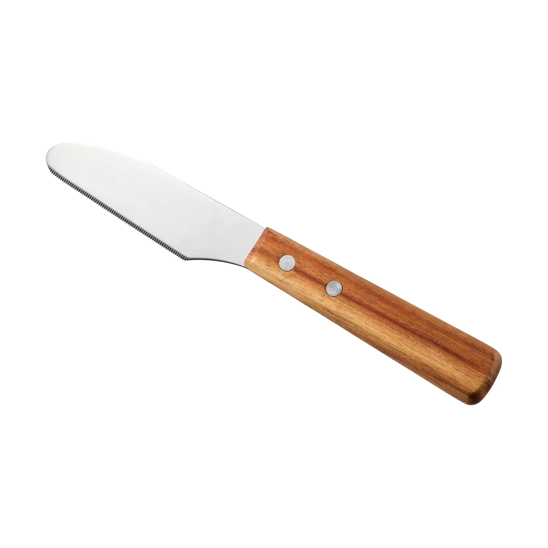 Sylvia smørkniv, Rustfrit stål, træskaft, 22 cm Dorre