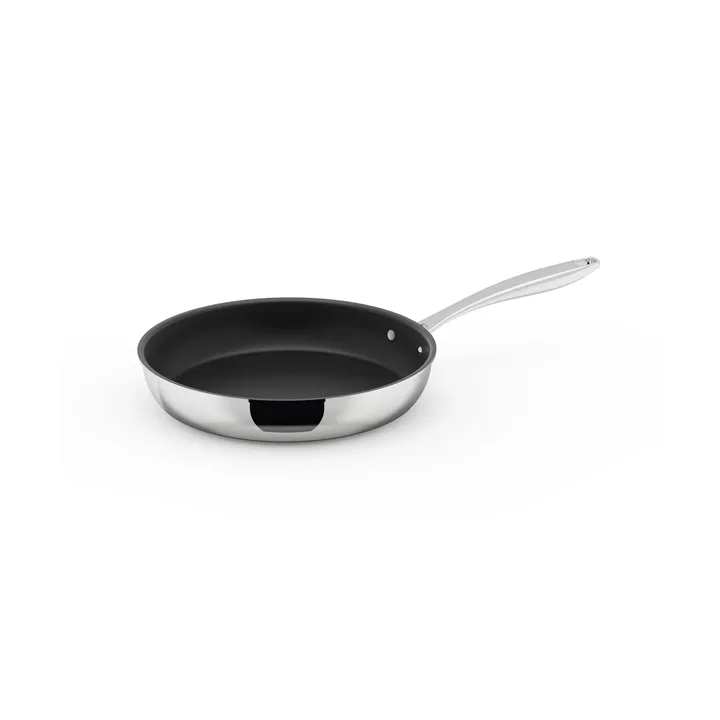 Trivence stegepande keramisk belægning - Rustfrit stål, Ø28 cm - Dorre