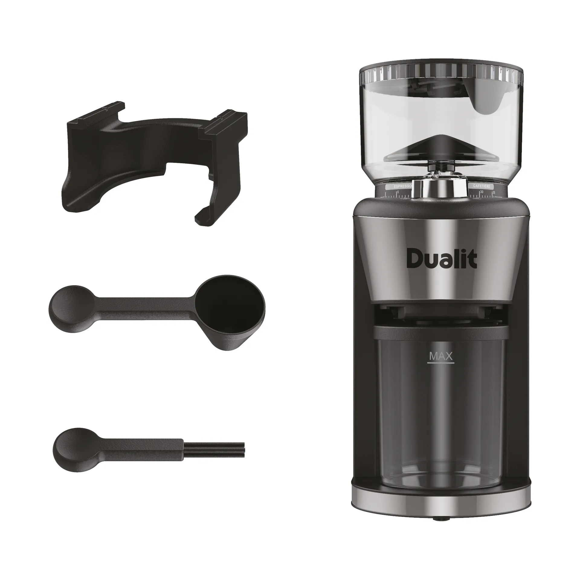 Dualit kaffekværn 31 cm, Sort Dualit