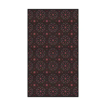 Bettys jul borddug 145x250 cm - Rød-sort - Ekelund Linneväveri