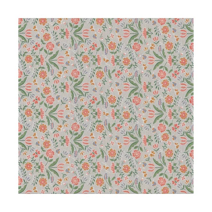 Blomglänta borddug 145x145 cm - Flerfarvet - Ekelund Linneväveri