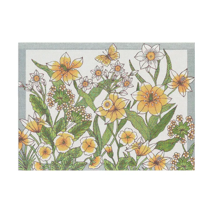 Daffodil dækkeserviet 35x48 cm - Gul - Ekelund Linneväveri