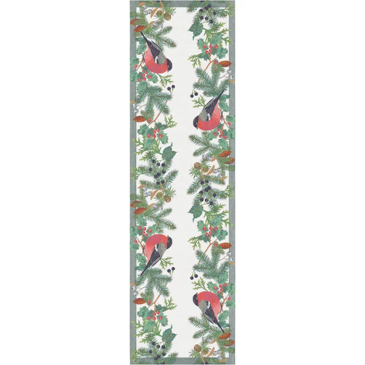 Domherre bordløber 35x120 cm - Multi - Ekelund Linneväveri