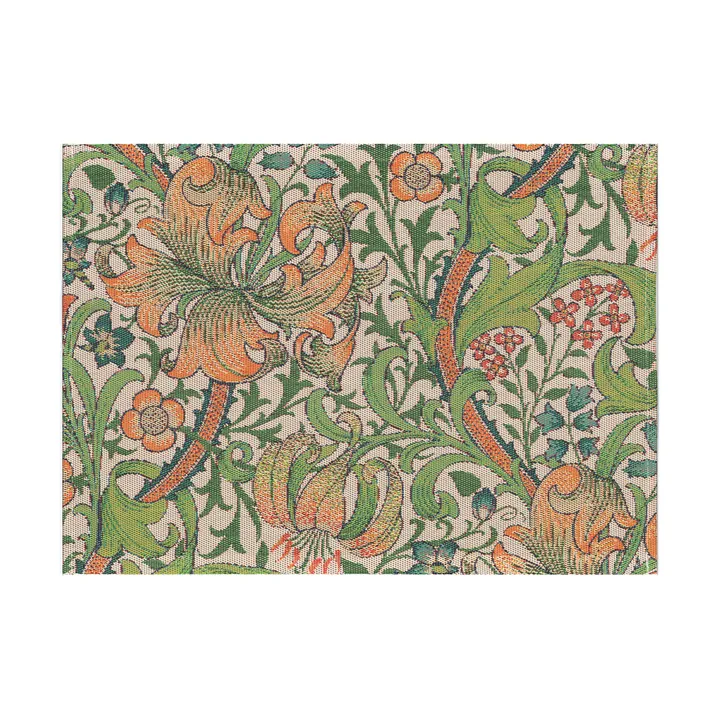 Golden Lily dækkeserviet 35x48 cm - Flerfarvet - Ekelund Linneväveri