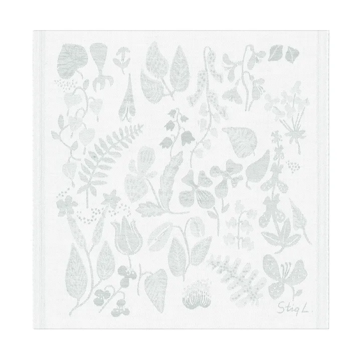 Herbarium serviet 35x35 cm - Grå - Ekelund Linneväveri