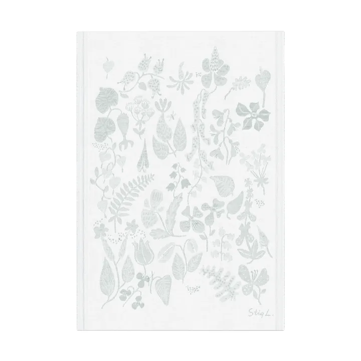 Herbarium viskestykke 35x50 cm - Grå - Ekelund Linneväveri