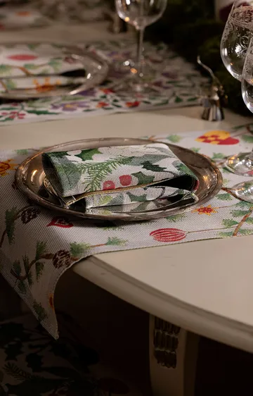 Julnatt viskestykke 35x50 cm - Sort - Ekelund Linneväveri