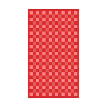 Schack dug rød - 150x210 cm - Ekelund Linneväveri