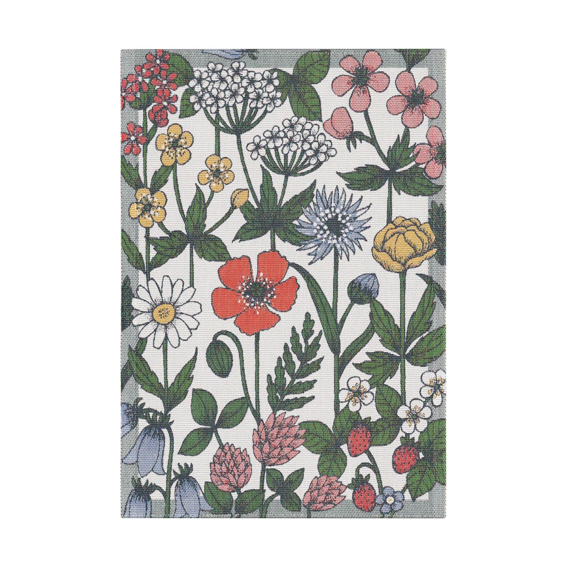 Vildblommor viskestykke 35x50 cm, Flerfarvet Ekelund Linneväveri