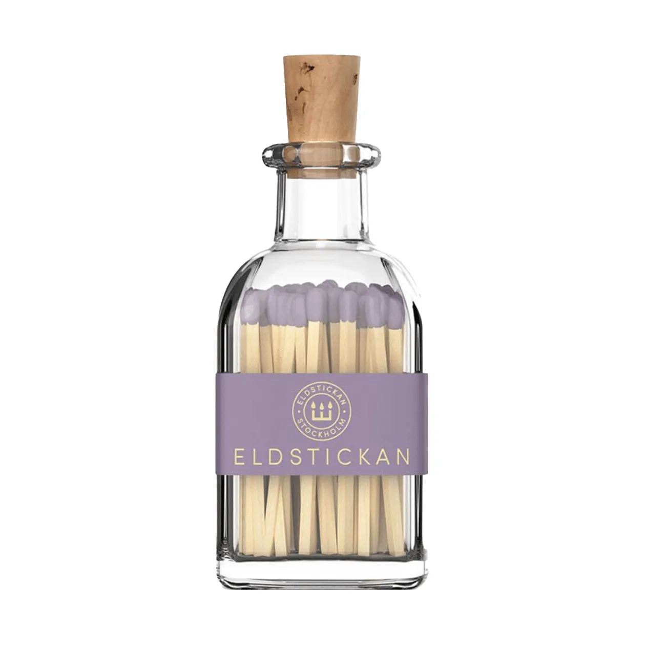 Lille eldstickan tændstikæske med 60 tændstikker, Lille lavendel Eldstickan