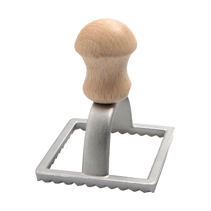 Eppicotispai raviolistans - Aluminium, bøg, firkantet, 7x7 cm - Eppicotispai