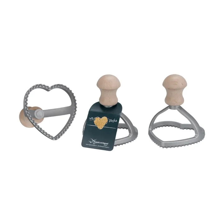 Eppicotispai raviolistans - Aluminium, bøg, hjerteformet, Ø8,5 cm - Eppicotispai