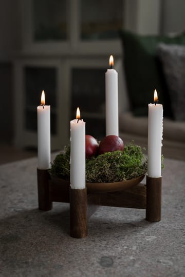 Ernst adventsstage Ø22x8 cm - Mørkebrun - ERNST